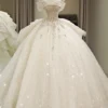 Custom Made Plus Size Off Shoulder Wedding Dress 2024 New Luxury Bridal Ball Gown Vestido De Noiva Ivory Floor Or Long Train - Image 2